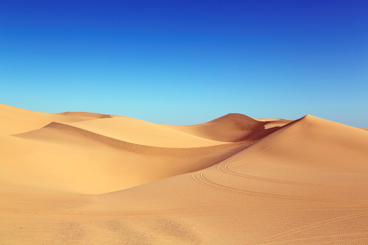 desert, sand, dunes